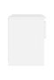 Bedside table, white, 40x30x39 cm, chipboard - 5