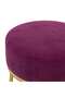 Taburet rotund, violet, catifea - 4