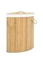 Corner Bamboo laundry basket, 60 L