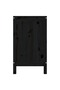 Laundry box, black, 88.5x44x76 cm, solid pine wood - 7