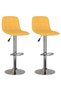 Bar stools, 2 pcs., yellow, fabric - 2