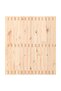 Wall-mounted headboard, 95.5x3x110 cm, solid pine wood - 4
