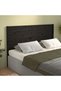 Bedside table, black, 166x4x100 cm, solid pine wood - 4