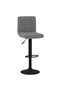 Bar stool, dark grey, Velvet - 2