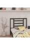Bedside table, gray, 96x4x100 cm, solid pine wood