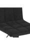 Bar stool, black, Velvet - 7