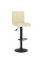 Bar stool, cream, fabric - 2