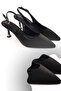 4000 Women's 7.5 cm Heeled Open Back Stiletto Shoes - 3