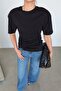 Shoulder Padded Shoulders Front Ruched Blouse - 3