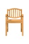 Garden table set, solid teak wood, 5 pieces - 5