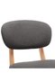 Bar stools, 2 pcs., dark grey, fabric - 5