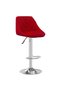 Bar stool, wine red, Velvet - 2