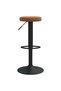 Bar stools, 2 pcs., brown, Velvet - 3