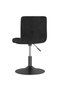 Scaun de bar pivotant, negru, catifea - 5