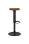 Bar stools, 2 pcs., brown, Velvet - 5