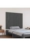 Wall-mounted headboard, gray, 108x3x90 cm, solid pine wood - 3