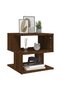 Side table, brown oak, 40x40x40 cm, processed wood - 5