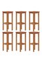 Bar stools, 6 pcs., solid acacia wood - 2