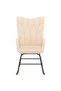 Scaun balansoar, crem, material textil - 2