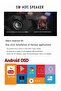 جهاز عرض LCD - يدعم دقة 4K - جهاز عرض ذكي مزود بتقنية بلوتوث 5.0 - مسرح منزلي متنقل - 5