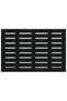 Wall-mounted headboard, black, 106x3x63 cm, solid pine wood - 4