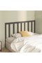 Bedside table, gray, 156x4x100 cm, solid pine wood - 3