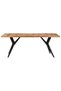 Kitchen table, 200x90x76 cm, solid acacia wood - 2
