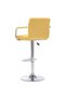 Bar stools, 2 pcs., yellow, fabric - 5
