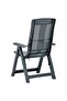 Folding garden chairs, 2 pcs., green, plastic - 6