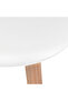 Kitchen chairs, 6 pcs., white, plastic - 5