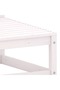 Garden corner sofa, white, solid pine wood - 5