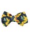 - Mira Assorted Big Ribbon Bow Headband for Babies - Sunflower & Army Print - 2