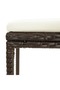 Bar stools with cushions, 3 pcs., brown, polyrattan - 6