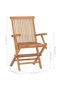 Garden chairs, 8 pcs., solid teak wood - 7