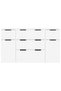 Set servante, 3 piese, alb, lemn compozit - 5