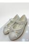 Çok Lightweight Comfortable Insole O Orthopedic F Bow Detail White Girls' Ballerinas - 6