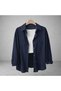 Women's 3-Piece Set Navy Blue Pistachio Green White Cotton Pcs Oversized Cotton Pcs Linen Single Pocketed Casual Shirt - 2