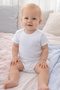 2-12 Years Old 3-Piece White Baby Kids Bodysuit 100% Cotton Flexible Fit Short Sleeve Snap Fastener Bodysuit - 7