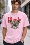 Rhude Leopard Print Unisex Oversized T-Shirt – Pack of Cotton Crew Neck Casual Streetwear T-Shirts