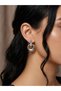 Silver Hoop Earrings Stylish Minimal Geometric Design Daily and Special Use Jewelry