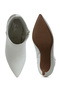 Women's Faux Leather Ankle Boots in White - 5