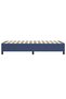 Box spring bed frame, blue, 80x200 cm, textile - 4