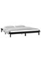 Bed frame with LED, black, 140x190 cm, solid wood - 5