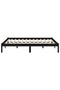Bed frame, black, 140x190 cm, solid pine wood - 3
