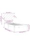 Bed frame, white, 90x200 cm, solid wood - 6