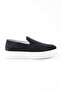 Genuine Leather Navy Blue Nubuck Loafers Men's Shoes, EVA Sole - E3842