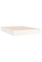Bed frame, white, 200x200 cm, solid wood - 3