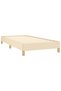 Bed frame, cream, 80x200 cm, textile - 4