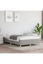 Bed frame, light grey, 120x200 cm, textile