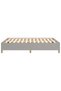 Bed frame, light grey, 140x190 cm, textile - 5